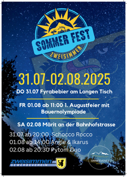 Programm Sommer Fest - Zweisimmen