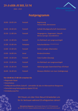 Festprogramm-25-Jahr-Jubilaeum-ABZ Festprogramm